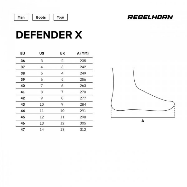 BUTY MOTOCYKLOWE REBELHORN DEFENDER X BLACK 39