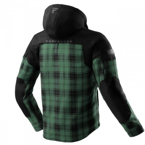 KOSZULA MOTOCYKLOWA REBELHORN SHIFTER BLACK GREEN M