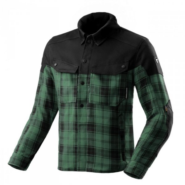 KOSZULA MOTOCYKLOWA REBELHORN SHIFTER BLACK GREEN L