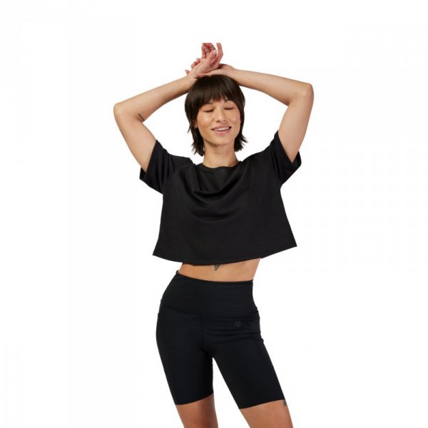 T-SHIRT DAMSKI FOX FORUMS TECH BLACK L