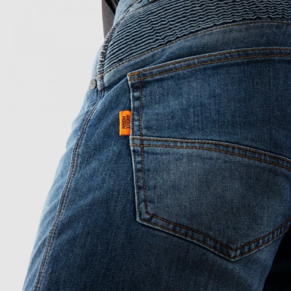 JEANSY MOTOCYKLOWE REBELHORN VANDAL WASHED BLUE MONOLAYER 38/34