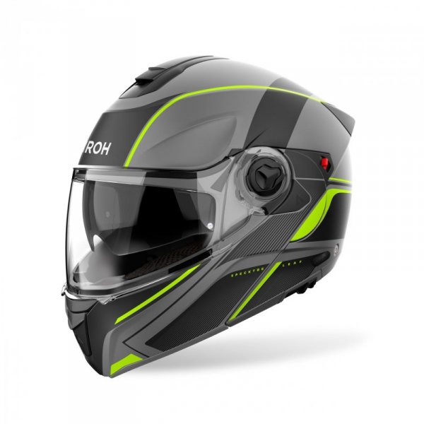 KASK MOTOCYKLOWY AIROH SPECKTRE LEAF YELLOW MATT S