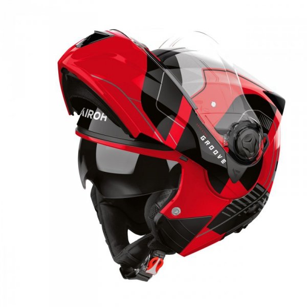 KASK MOTOCYKLOWY AIROH SPECKTRE GROOVE RED GLOSS M