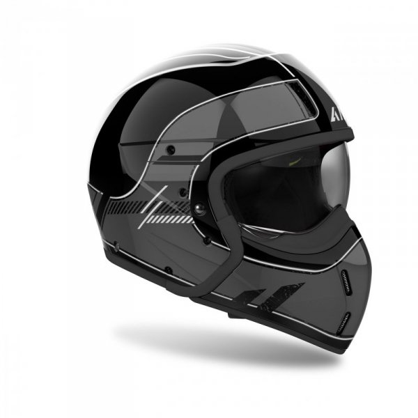 KASK MOTOCYKLOWY AIROH J110 RASTER DARK GREY GLOSS XXL