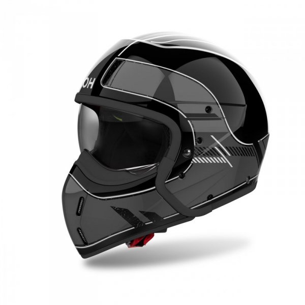 KASK MOTOCYKLOWY AIROH J110 RASTER DARK GREY GLOSS S