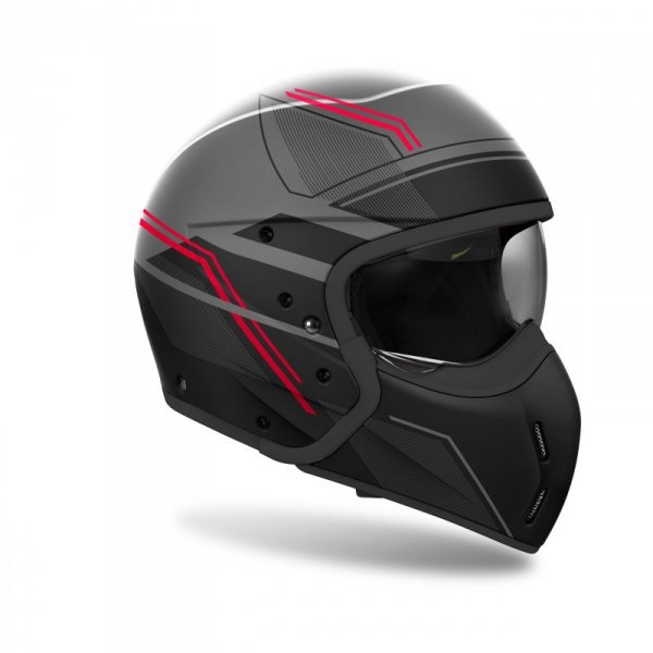 KASK MOTOCYKLOWY AIROH J110 SLIM RED MATT L