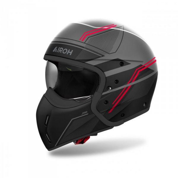 KASK MOTOCYKLOWY AIROH J110 SLIM RED MATT M