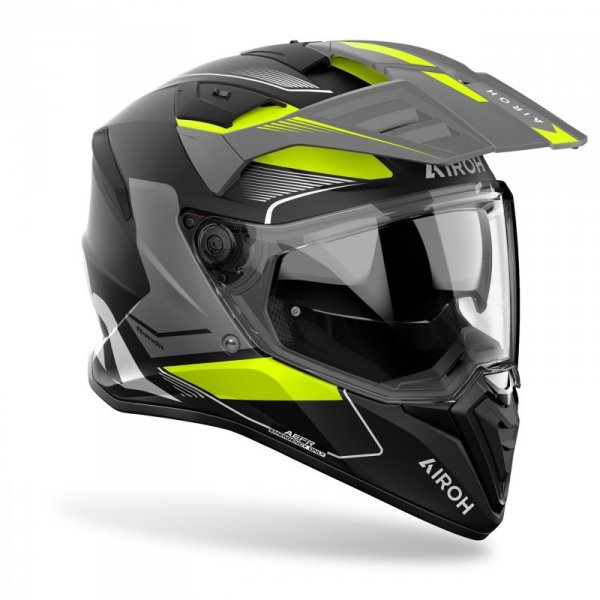 KASK MOTOCYKLOWY AIROH BANDIT TUNE YELLOW MATT M