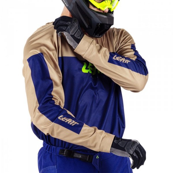 STRÓJ OFFROADOWY BLUZA I SPODNIE LEATT RIDE KIT MOTO 3.5 BROWN XS