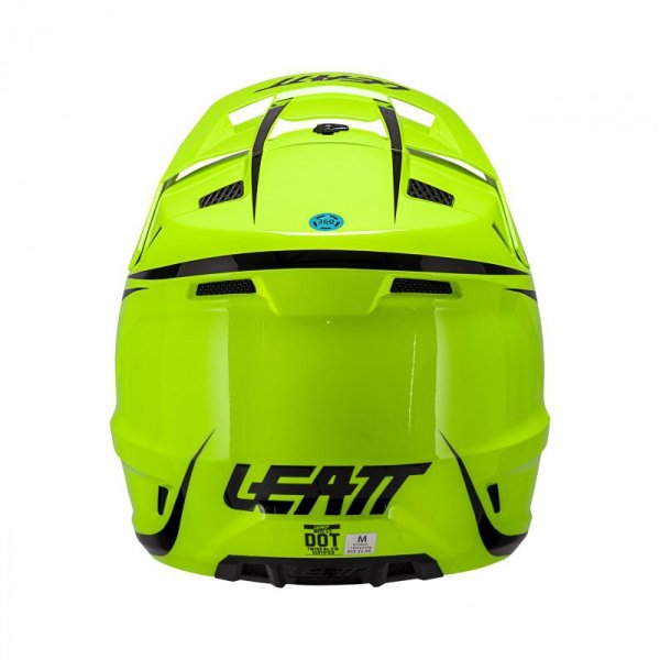 KASK MOTOCYKLOWY Z GOGLAMI JUNIOR LEATT KIT MOTO 3.5 NEON YELLOW L
