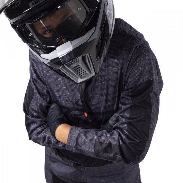 STRÓJ OFFROADOWY BLUZA I SPODNIE JUNIOR LEATT RIDE KIT 3.5 STEALTH BLACK GREY XL