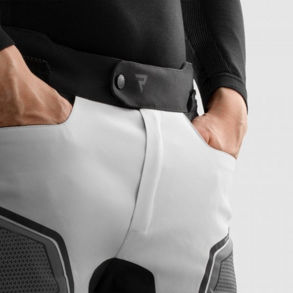 SPODNIE MOTOCYKLOWE TEKSTYLNE REBELHORN BORG 2 BLACK GREY 4XL