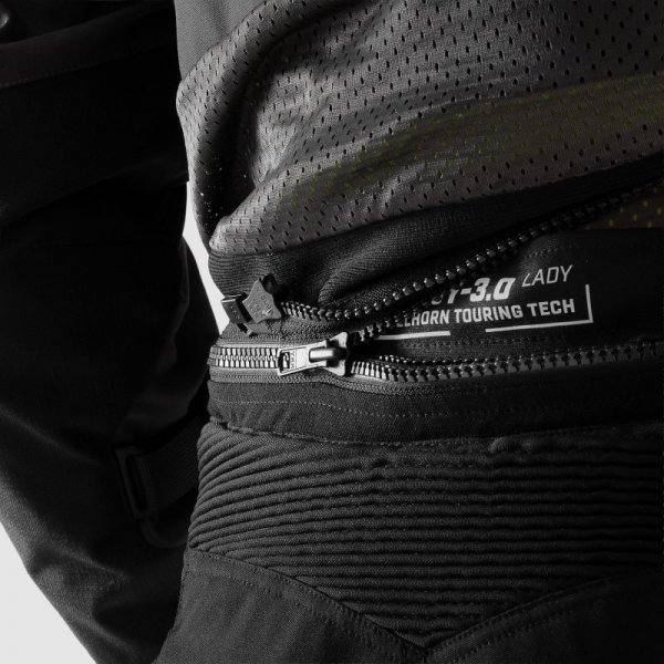 SPODNIE MOTOCYKLOWE TEKSTYLNE DAMSKIE REBELHORN HARDY 3.0 BLACK GREY WXXL