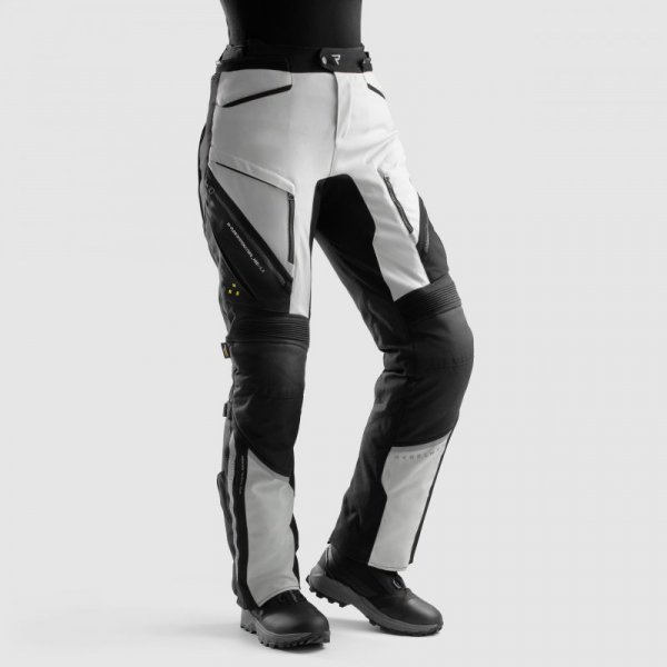 SPODNIE MOTOCYKLOWE TEKSTYLNE DAMSKIE REBELHORN HARDY 3.0 BLACK GREY WM