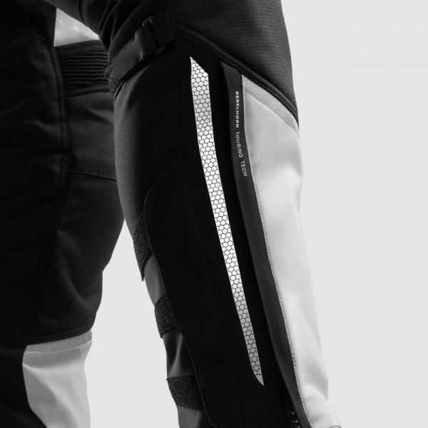 SPODNIE MOTOCYKLOWE TEKSTYLNE DAMSKIE REBELHORN HARDY 3.0 BLACK GREY WS