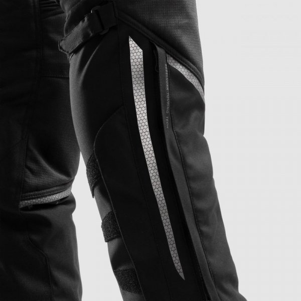 SPODNIE MOTOCYKLOWE TEKSTYLNE DAMSKIE REBELHORN HARDY 3.0 BLACK (DŁUGA NOGAWKA) L-WL