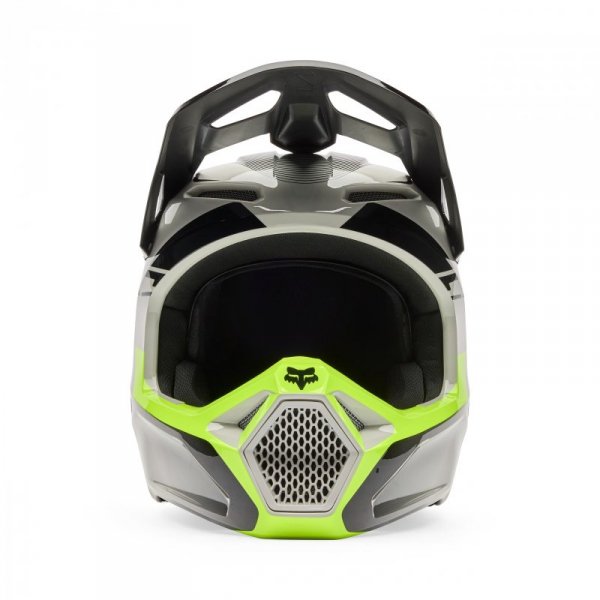 KASK MOTOCYKLOWY FOX V1 COLLECT GREY YELLOW S