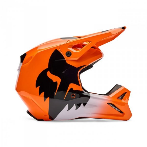 KASK MOTOCYKLOWY FOX V1 SHIELD FLUO ORANGE M
