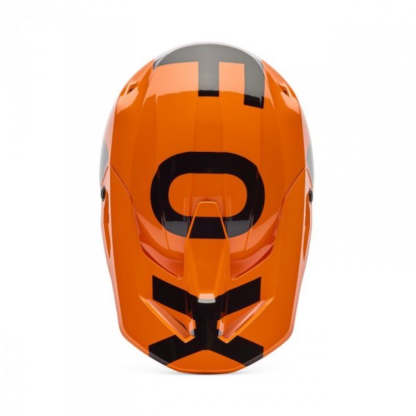 KASK MOTOCYKLOWY FOX V1 SHIELD FLUO ORANGE M