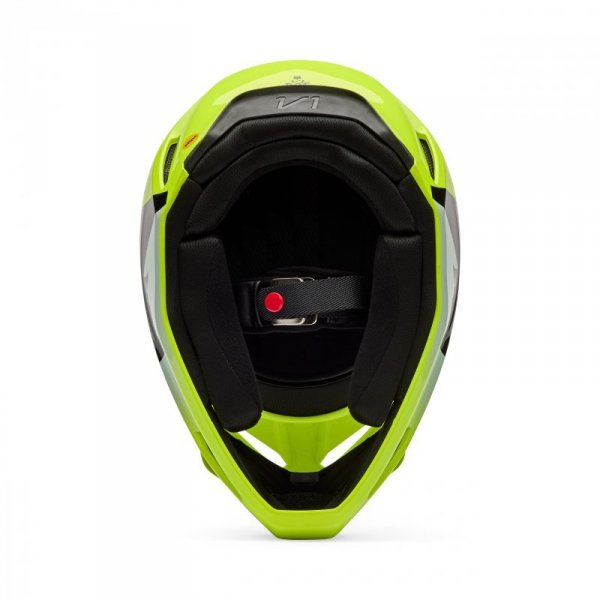 KASK MOTOCYKLOWY FOX V1 SHIELD FLUO YELLOW XS