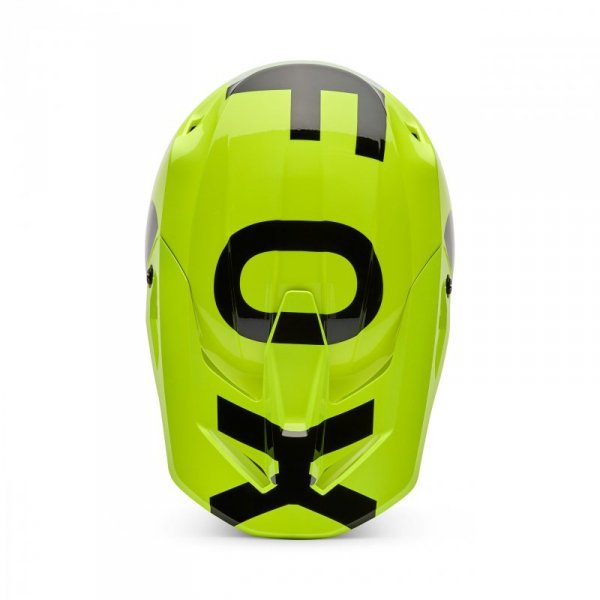 KASK MOTOCYKLOWY FOX V1 SHIELD FLUO YELLOW XXL