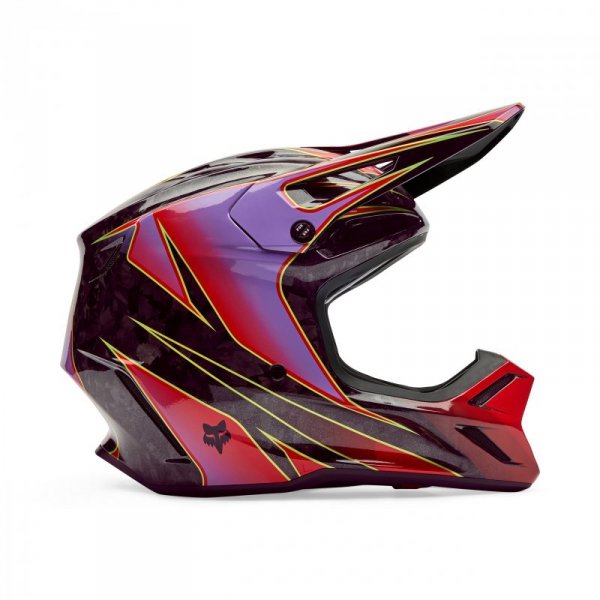 KASK MOTOCYKLOWY FOX V3 RS CANVAS RED M