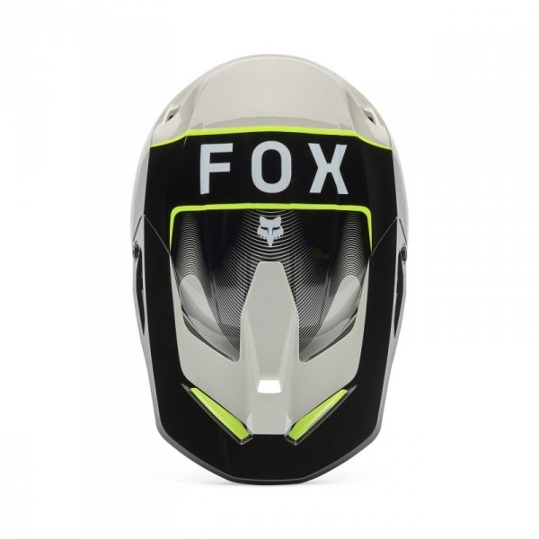 KASK MOTOCYKLOWY JUNIOR FOX V1 COLLECT GREY YELLOW YL