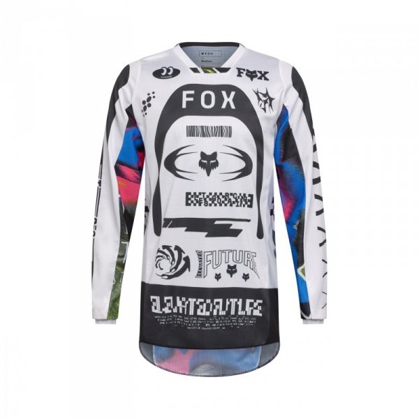 BLUZA MOTOCYKLOWA FOX 180 IMAGE COSMO WHITE BLACK M