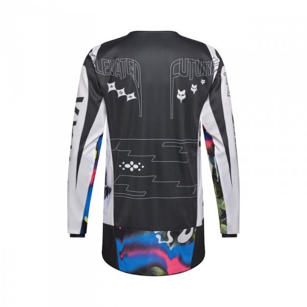BLUZA MOTOCYKLOWA FOX 180 IMAGE COSMO WHITE BLACK L