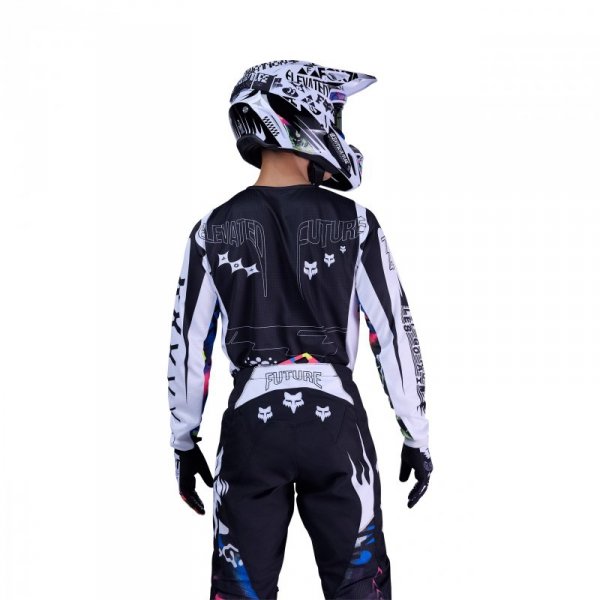BLUZA MOTOCYKLOWA FOX 180 IMAGE COSMO WHITE BLACK L