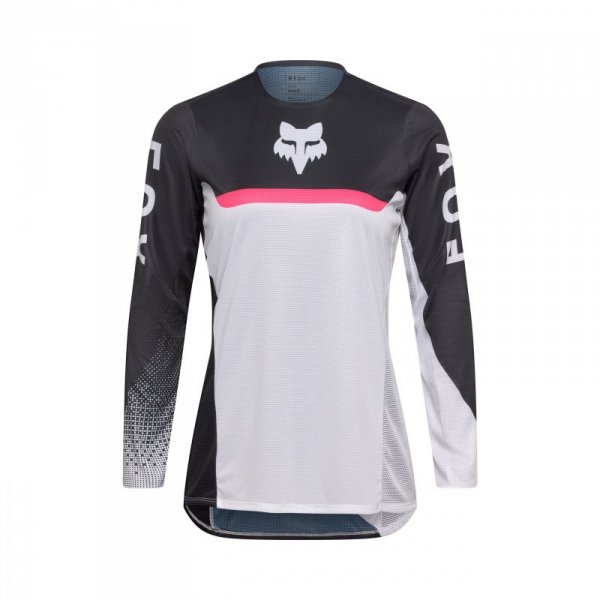 BLUZA MOTOCYKLOWA DAMSKA FOX FLEXAIR FRACTURE WHITE BLACK XL