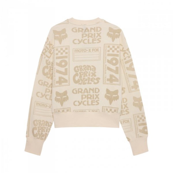 BLUZA DAMSKA FOX CIRCA 74 OVERSIZED FLEECE CREW OFF WHITE XS