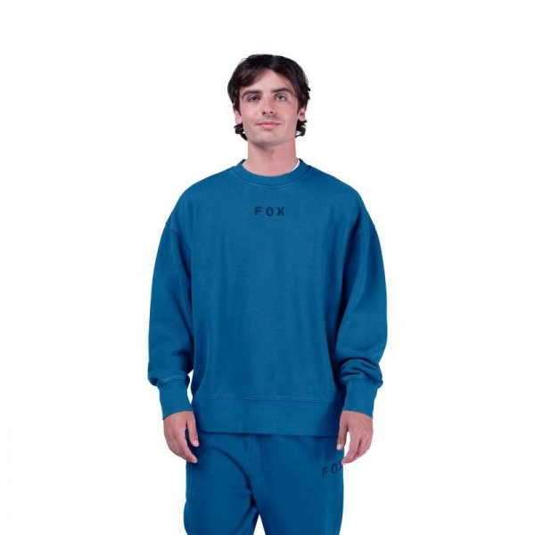 BLUZA FOX WORDMARK OVERSIZED FLEECE CREW TWILIGHT M