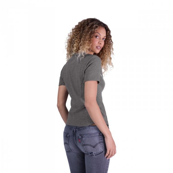 T-SHIRT DAMSKI FOX MOTO-X FITTED HEATHER GRAPHITE S