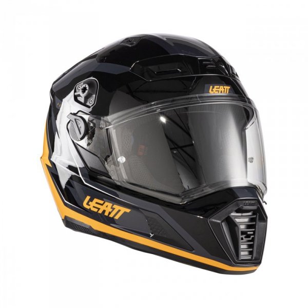 KASK MOTOCYKLOWY Z GOGLAMI LEATT ADV 7.5 BLACK ORANGE L