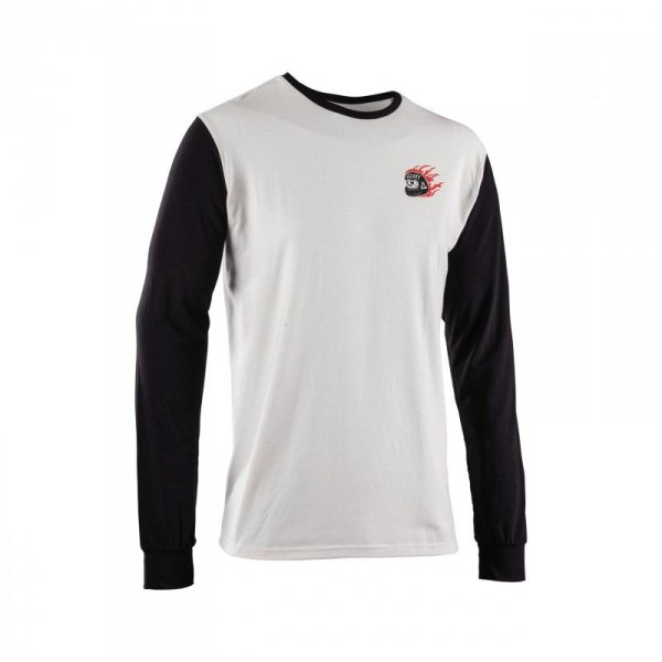 KOSZULKA Z DŁUGIM RĘKAWEM LEATT CORE CREAM WHITE XL