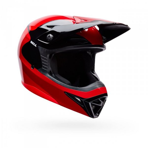 KASK MOTOCYKLOWY BELL MX-10 MIPS WAVE RED BLACK M