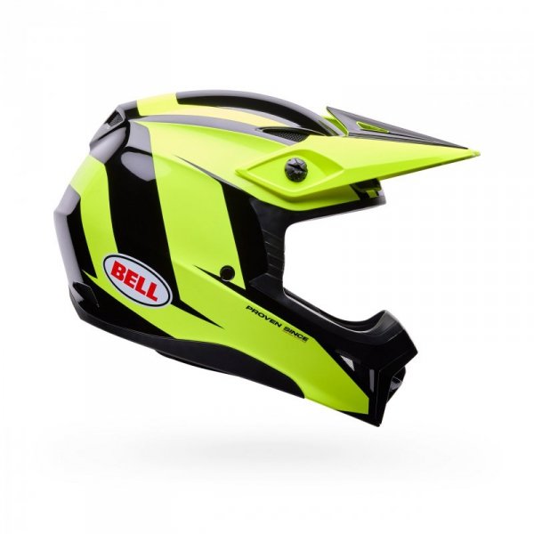 KASK MOTOCYKLOWY BELL MX-10 MIPS TALON YELLOW BLACK M