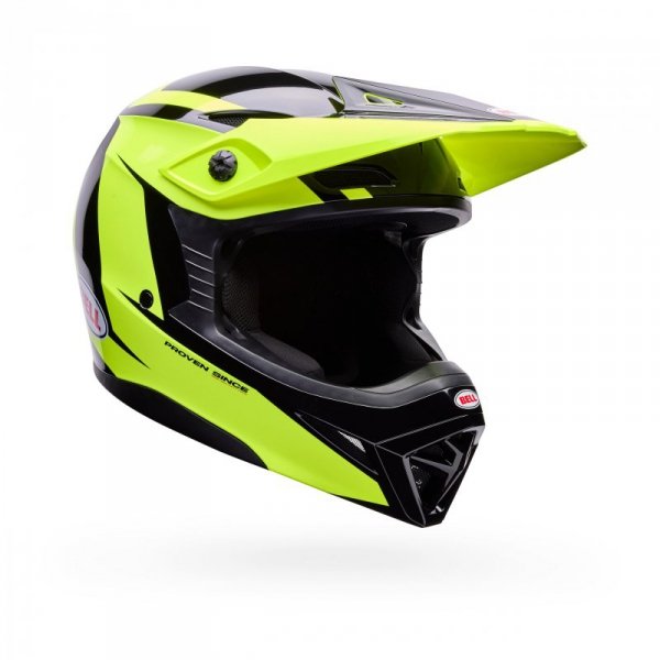 KASK MOTOCYKLOWY BELL MX-10 MIPS TALON YELLOW BLACK L