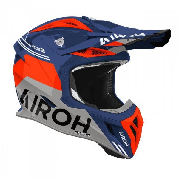 KASK MOTOCYKLOWY AIROH AVIATOR ACE 2 FURY CERULEAN GLOSS XL