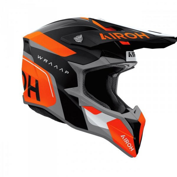 KASK MOTOCYKLOWY AIROH WRAAAP CONQUER ORANGE MATT S