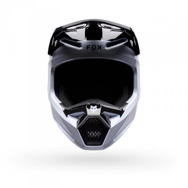 KASK MOTOCYKLOWY JUNIOR FOX V1 NOBLE BLACK WHITE YM