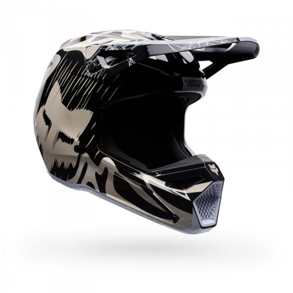 KASK MOTOCYKLOWY JUNIOR FOX V1 DIFFUSE SE BLACK YM