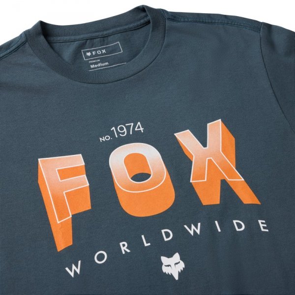 T-SHIRT FOX BLOCK 195 ORIGINAL DEEP COBALT M