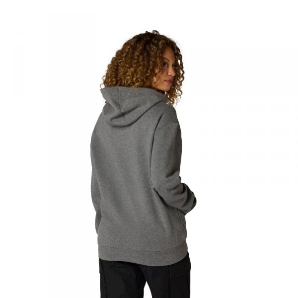 BLUZA Z KAPTUREM DAMSKA FOX CHECKER FLEECE PO HEATHER GRAPHITE M