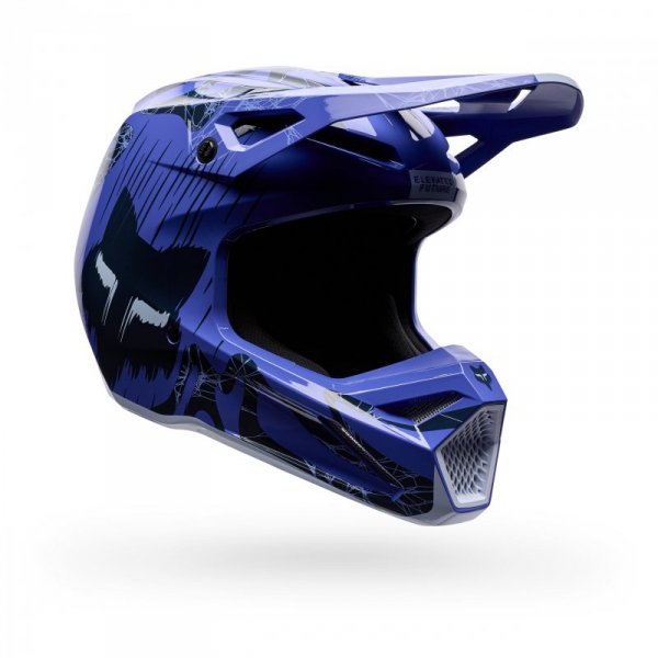 KASK MOTOCYKLOWY FOX V1 DIFFUSE SE PURPLE DOVE XL