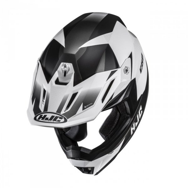 KASK MOTOCYKLOWY HJC C50 SLIDE WHITE BLACK L