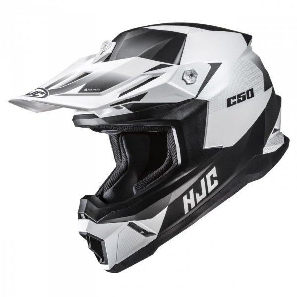 KASK MOTOCYKLOWY HJC C50 SLIDE WHITE BLACK XL