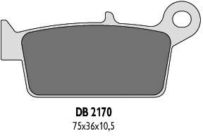 Delta Braking YAMAHA	250 YZ (98-02) klocki hamulcowe tył
