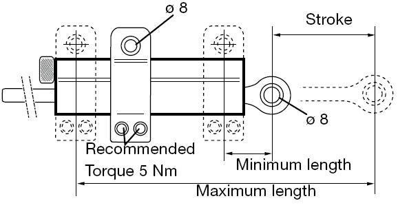 Amortyzator skrętu Ohlins 63mm uniwersalny